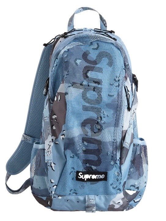 Blue camo supreme backpack