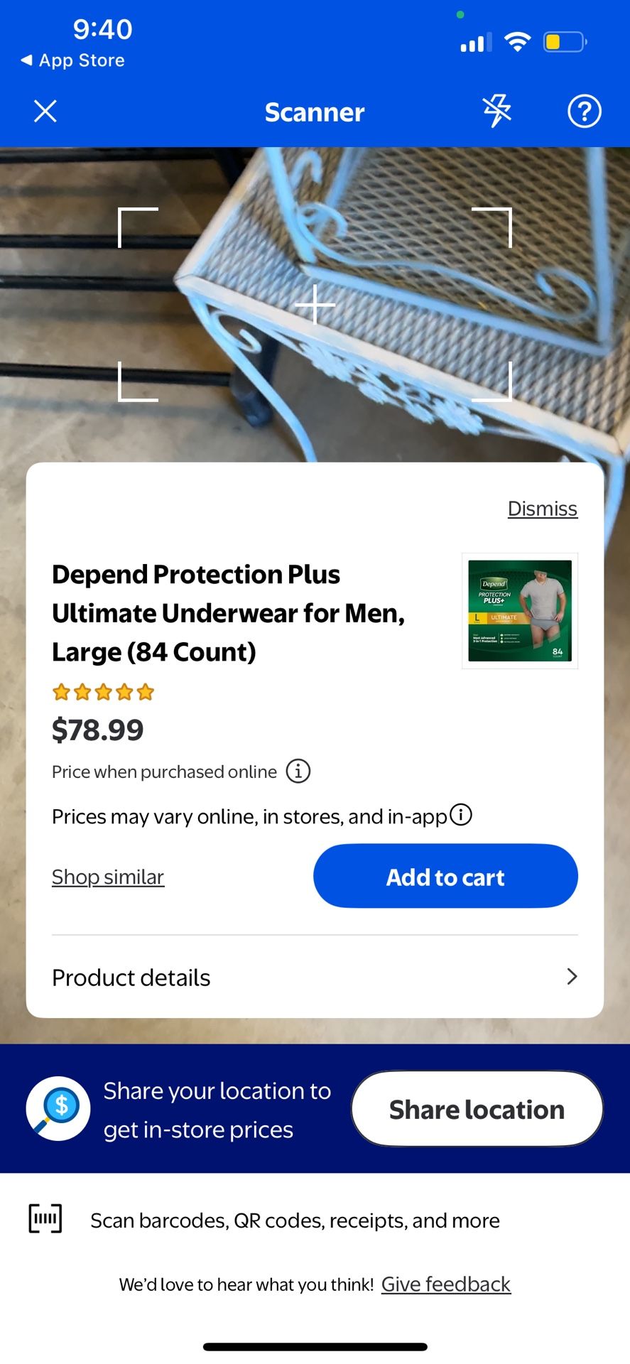 Brand New Box Of Men’s Depends //lg