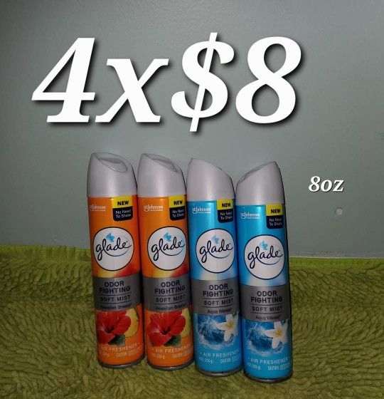Glade Spray 8oz 4x$8