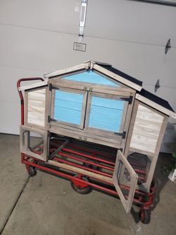 Colorful chicken  coop