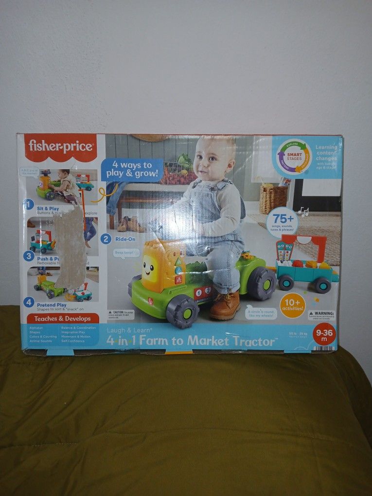 NEW! Children's 4-N-1 Farm To Market Toy Development, Learning