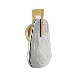 Zelda Wall Sconce – Antique Brass & Smoke Glass