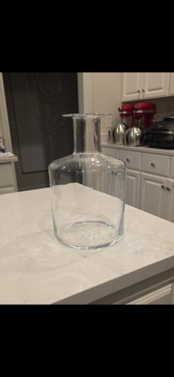 Clear Glass Bottle Vase - Modern Scandinavian Design