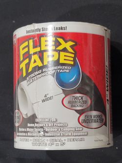 Flex Tape White 4" x 5' Roll