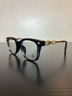 Chrome heart blue light glasses gold