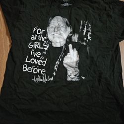 Willie NELSON MEN'S T SHIRT SIZE LARGE 