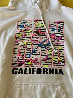 Vintage 1980s neon San Diego white sweatshirt XL