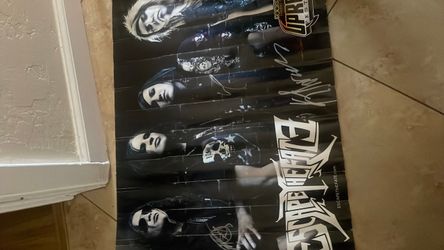 Escape the fate signed poster