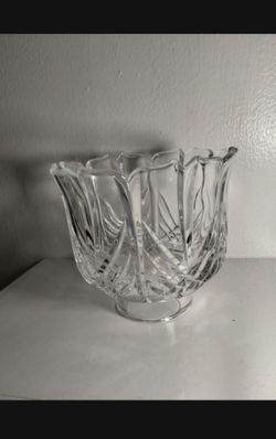 FINE LEAD CUT CRYSTAL LAMP  SHADE 5"×4.7" - V82