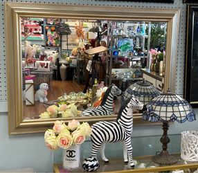42” x 30” Gold Wall Mirror