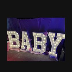 BABY Marquee Letters