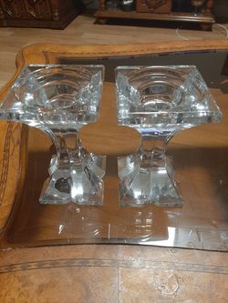 2 Pack Czech Candle Holder Candlesticks