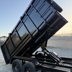 New 8x4x14 Scissor Lift Hydraulic Dump Trailer Fully Loaded 🔥