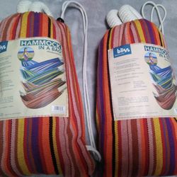 Two Brand New Bliss Hammock In A Bag 250 Lb Weight Capacity WITH STRAP - $25 (Harahan)