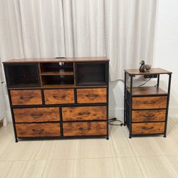 Small dresser and night stand
