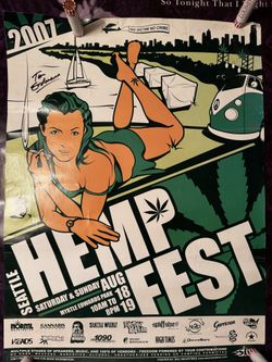 Signed Hemp Fest Poster