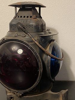 Antique Southern pacific railroad Adams Westlake lantern