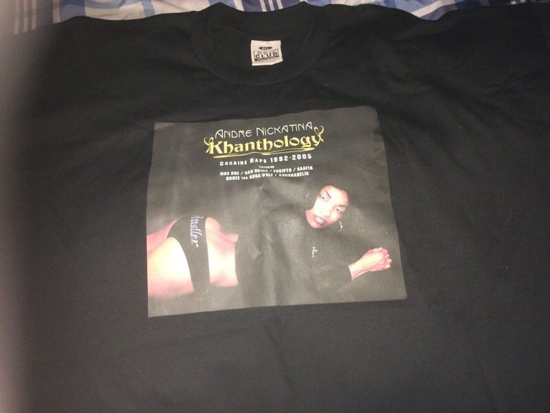 Andre Nickatina Khanthology tour tshirt. 4xl all black