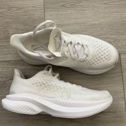 Hoka One One Mach 6 Running Shoes White Woman 8.5