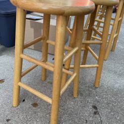 Wooden stools 