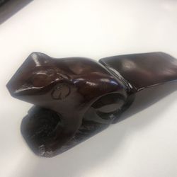 Wooden Frog door stop