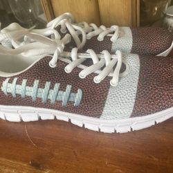 New Football Themed Shoes For Women - Super Bowl - Football Mom - Size 8