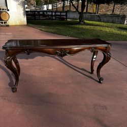Solid Wood Table And Side Tables  100$ For All
