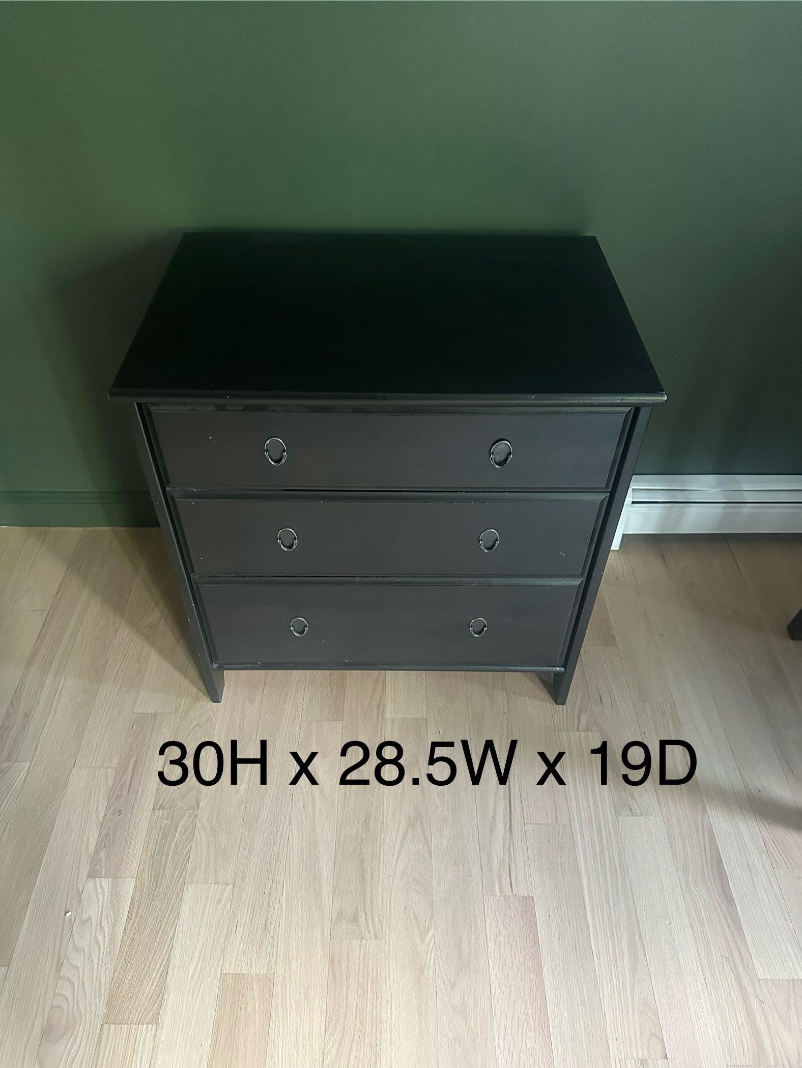 Black IKEA Dresser
