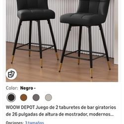 New 2 chair, rotating stool