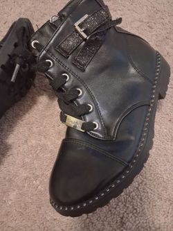 Kids black BEBE boots