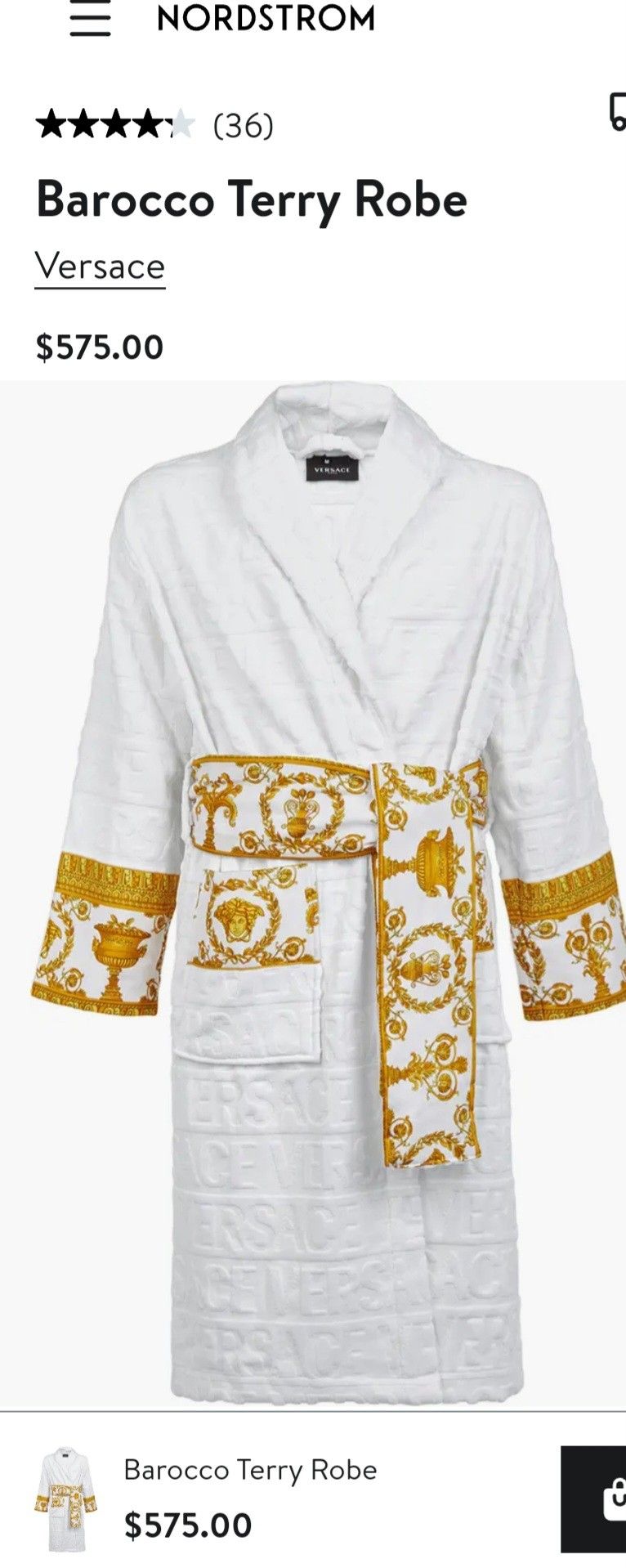 2 Versace Robes Each $300