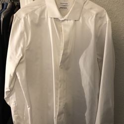 Men’s Calvin Klein White Dress Shirt 