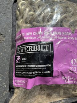 70 Tow Chain With Grab Hooks 