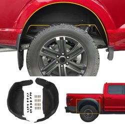2021-2025 Ford F-150 Rear Wheel Well Liners Black Mud Guards