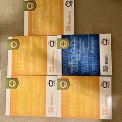 SAT Prep Books – Reading, Writing & Math (C2 Education, Lightly Used) 