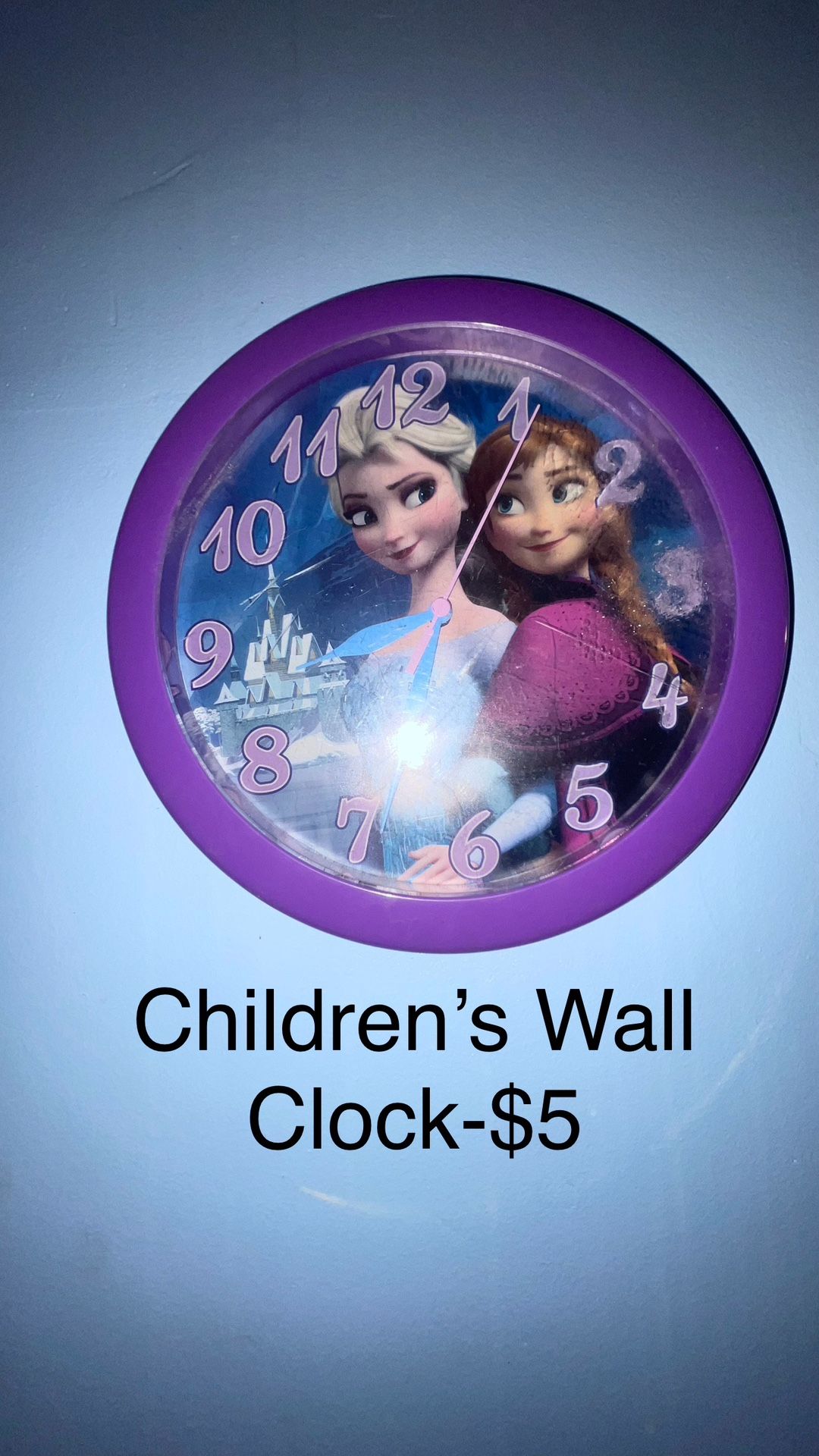 Frozen Kids Bedroom Clock