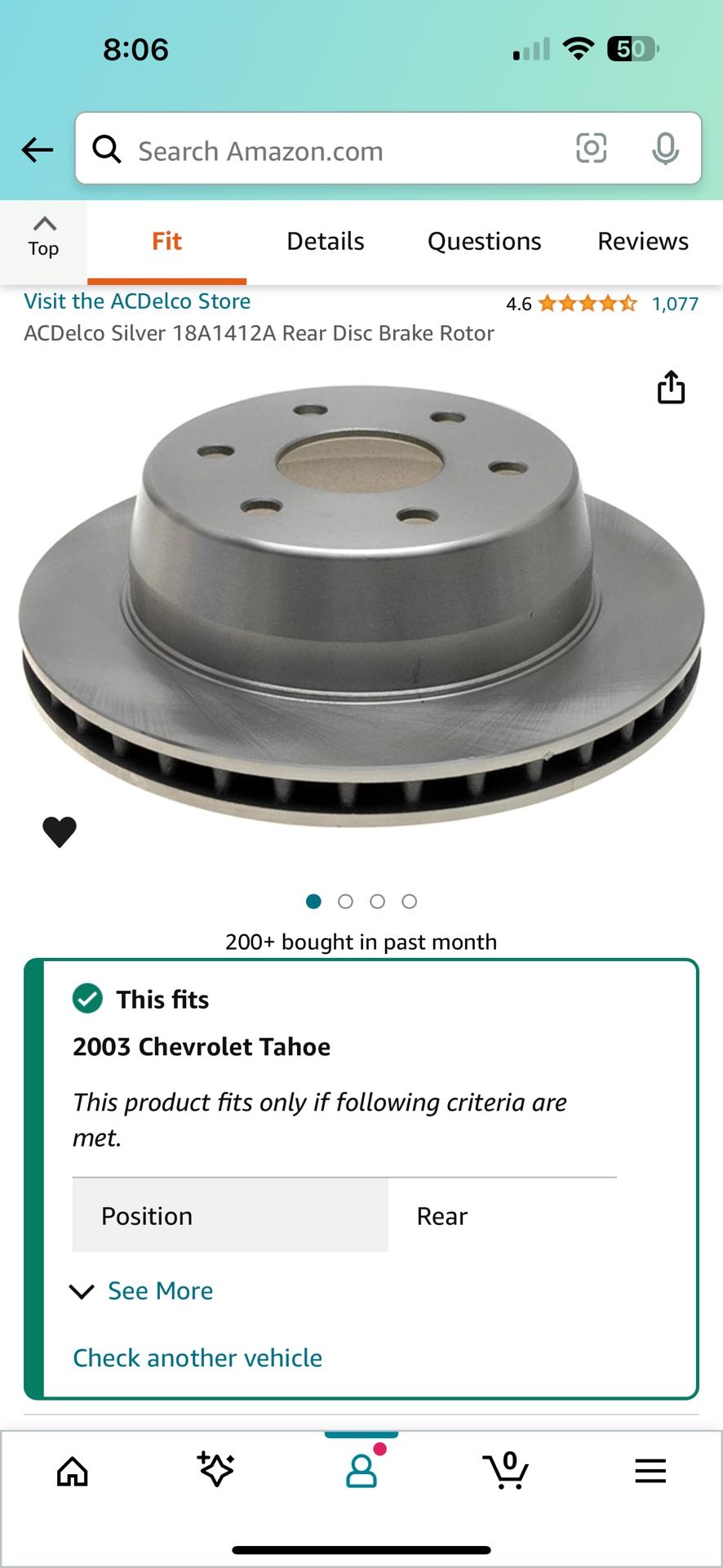 2003 Tahoe Suburban Avalanche Rotors