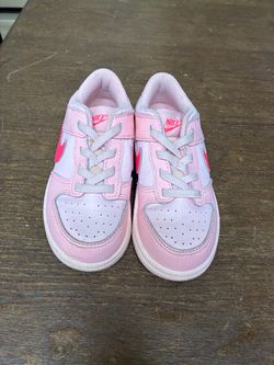 Nike Dunk Low TD Toddler Girls Size 9C Triple Pink Sneakers Shoes