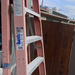10 ft. Fiberglass Step Ladder (14 ft. Reach Height) 300 lb. Load