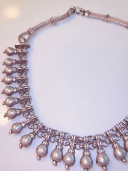 Antique sterling silver choker styled necklace