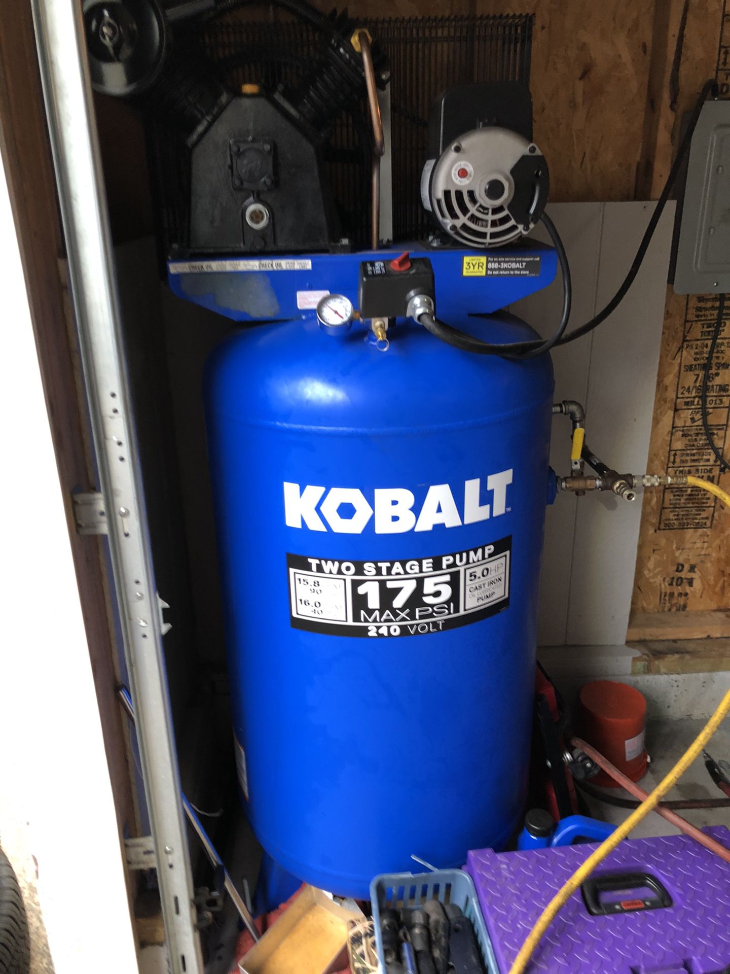 Kobalt 5 hp compressor(NEW)