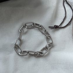 Dy Madison Sterling Silver Link Bracelet