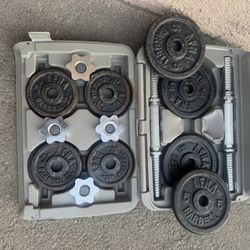 Fitness Gear 40 lb Adjustable Dumbbell Set