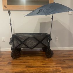 Wagon With Detachable Umbrella