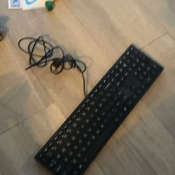 Black Wired Computer Keyboard