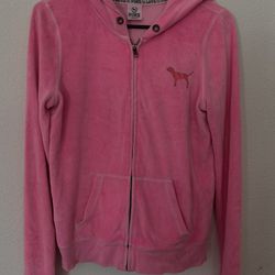 Medium PINK velvet Hoodie $6