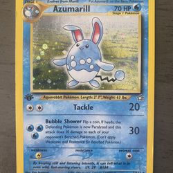 Azumarill 2/111 Holo 1st Edition