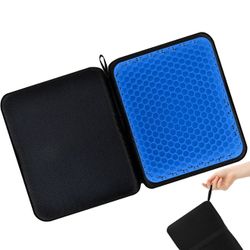 Portable Gel Seat Cushion (10.6" x 15.7") Foldable Gel Car Seat Cushion, Thick Gel Seat Cushion for Long Sitting Pressure Relief for Office Chair Car 