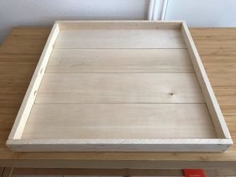 Plain 17”x17” Wooden Tray (no handles)
