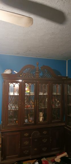 Antique Large China Cabinet For Sale Cash Upon Pickup 